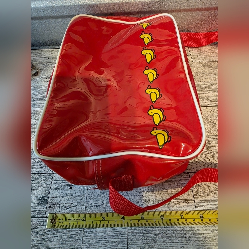 Red Bag with Cartoon Character and Yellow Ducks - Picture 2 of 3